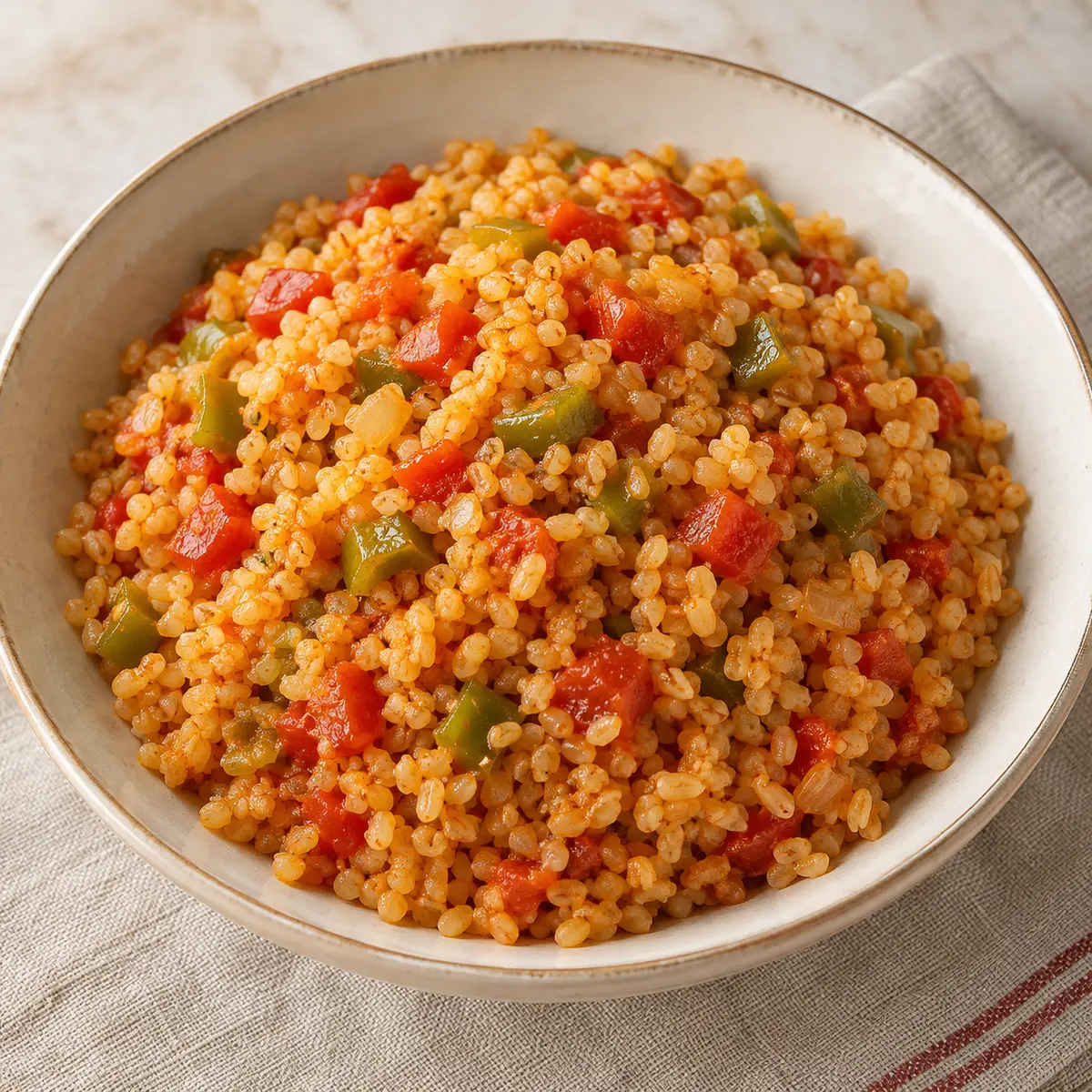Bulgur Pilavı için temsili sunum