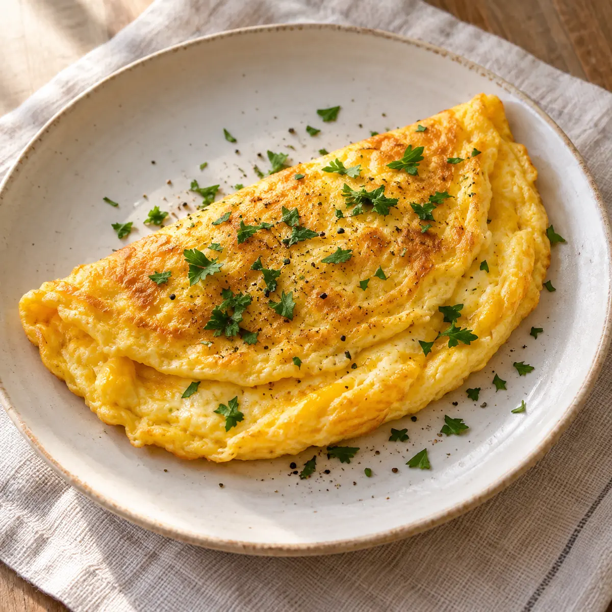 Omlet için temsili sunum