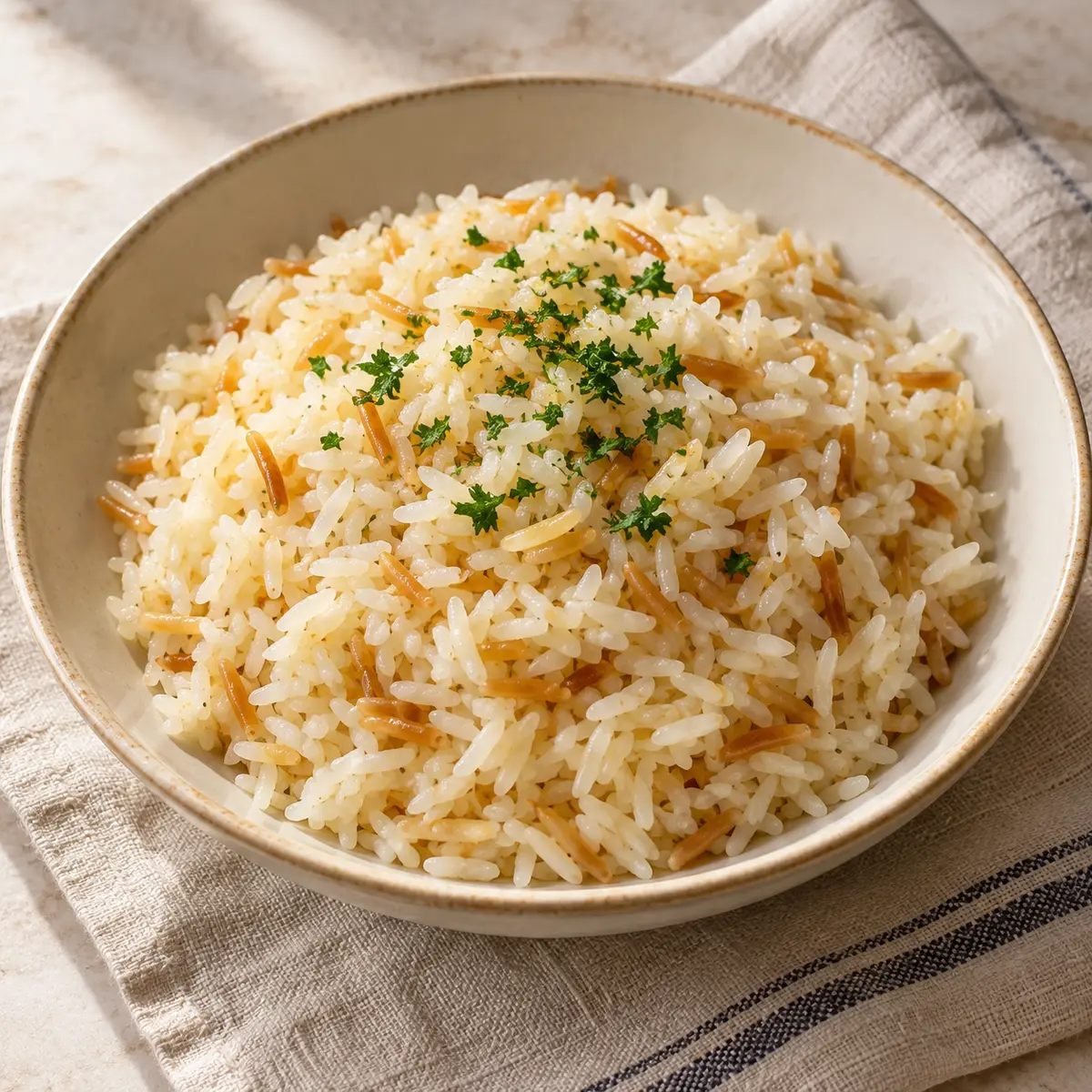 Pirinç Pilavı için temsili sunum