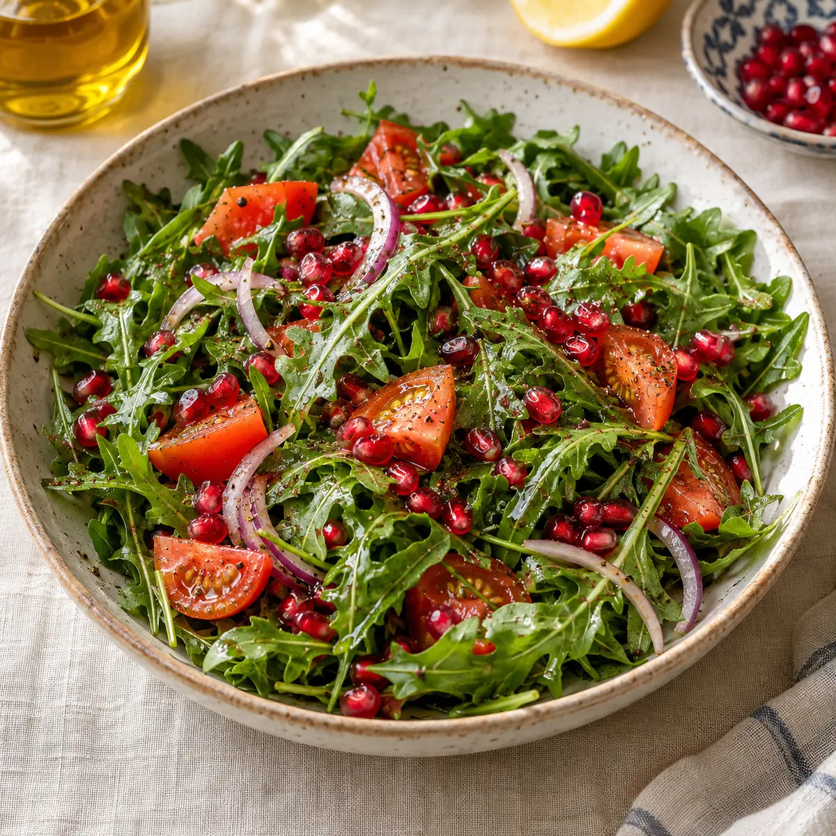 Roka Salatası için temsili sunum